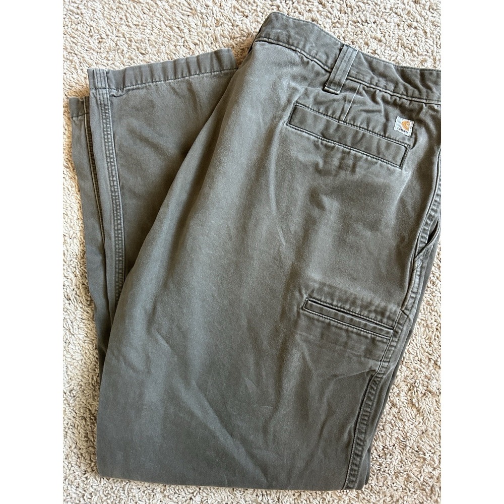 Men's Carhartt Work Pants, Size 44x30 Green‎